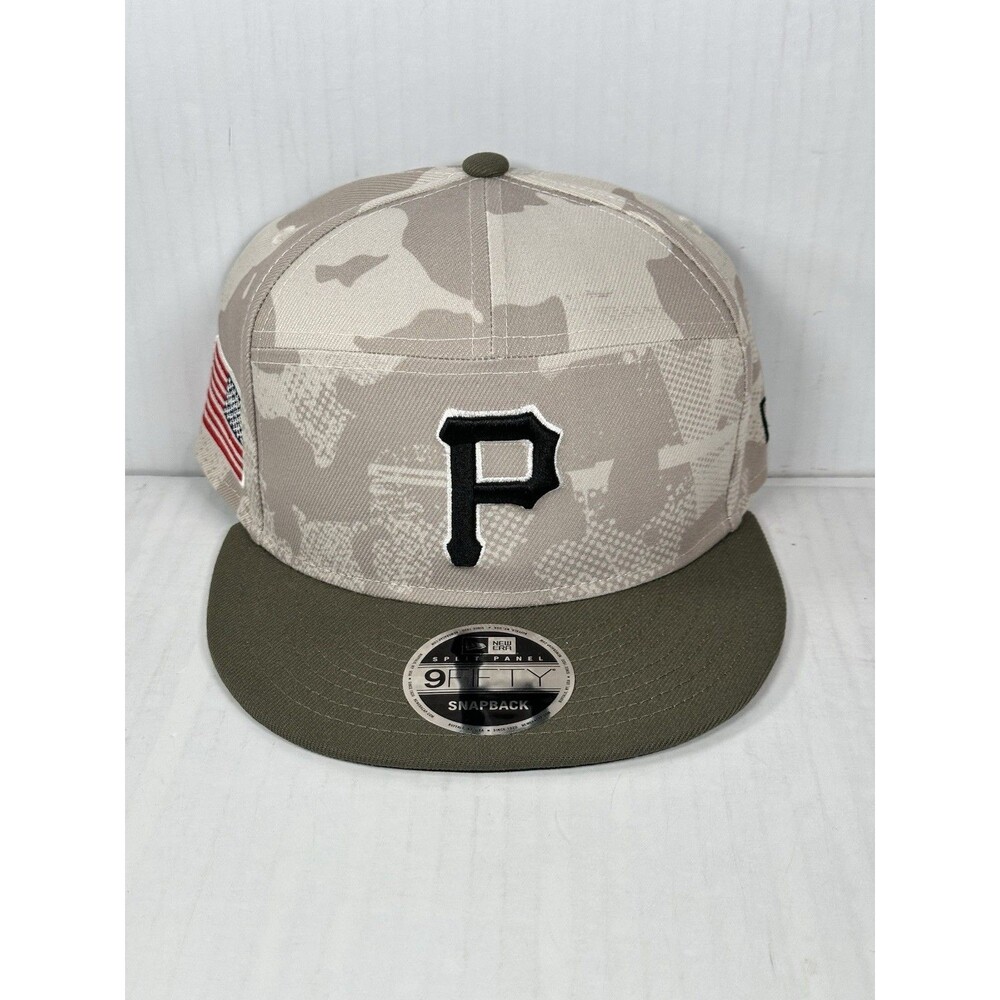 New Era Pittsburgh Pirates 2025 Armed Forces Day 9FIFTY Split Panel Snapback Hat